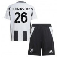 Camiseta Juventus Douglas Luiz #26 Primera Equipación Replica 2024-25 para niños mangas cortas (+ Pantalones cortos)